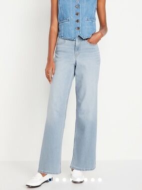 Old Navy Light Blue Wide-Leg Jeans
